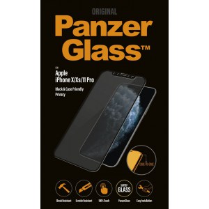 PanzerGlass | Screen protector - glass - with privacy filter | Apple iPhone 11 Pro, X, XS | Tempered glass | Black | Transparent